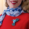 Hyacinth the Hummingbird Brooch