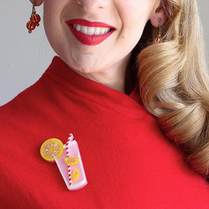 Erstwilder Pink Lemonade Brooch BH6265-2001