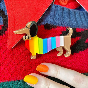 Erstwilder Pride & Joy Spiffy the Supportive Dog Brooch AD1BH07